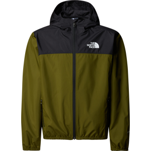 The North Face Boys' Never Stop Hooded WindWall Jacket Forest Olive S, Forest Olive