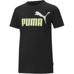 Puma Ess 2 Col Logo Tee Unisex Tøj Sort 128