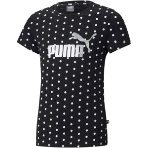 Puma Essentials Dotted Tshirt Piger Tøj Sort 110