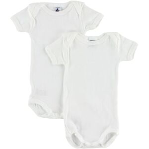 Petit Bateau Body - 2-Pak - K/æ - Hvid - Petit Bateau - 18 Mdr - Body K/æ