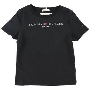 Tommy Hilfiger T-Shirt - Essential - Organic - Sort - Tommy Hilfiger - 10 År (140) - T-Shirt