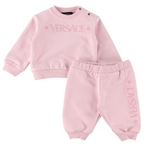 Versace Sweatsæt - Baby Pink M. Logo - Versace - 12-18 Mdr - Sweatsæt