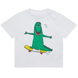 Stella Mccartney Kids T-Shirt - Hvid M. Krokodille - Stella Mccartney Kids - 12 Mdr - T-Shirt