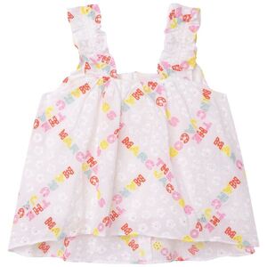 Little Marc Jacobs Top - The Baby Doll Top - Hvid/pastel M. Blon - Little Marc Jacobs - 8 År (128) - T-Shirt