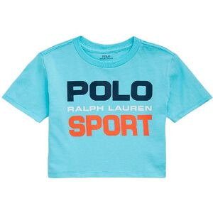 Polo Ralph Lauren T-Shirt - Cropped - Polo Sport - Lyseblå M. Pr - Polo Ralph Lauren - 3 År (98) - T-Shirt