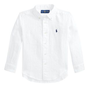 Polo Ralph Lauren Skjorte - Hør - Classics - Hvid - Polo Ralph Lauren - 3 År (98) - Skjorte