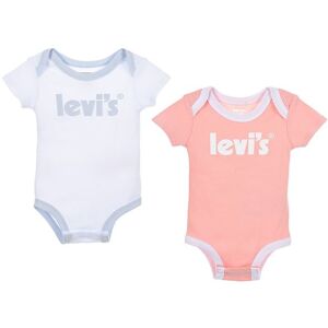 Levis Bodyer K/æ - 2-Pak - Hvid/rosa - Levis - 0-6 Mdr - Body K/æ