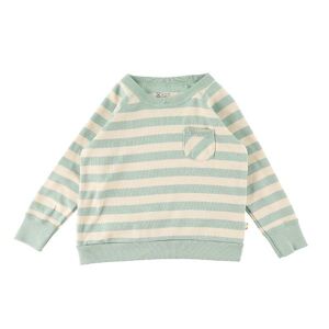 Katvig Bluse M. Lomme - Turkis/beige Stribet - Katvig - 7 År (122) - Bluse