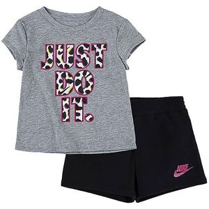 Nike Shortssæt - T-Shirt/shorts - On The Spot - Sort/grå - Nike - 18 Mdr - T-Shirt