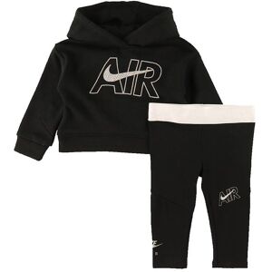 Nike Sæt - Hættetrøje/leggings - Air - Sort - Nike - 12 Mdr - Hættetrøje