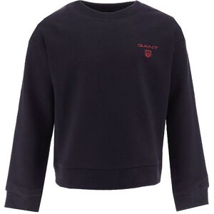 Gant Sweatshirt - Contrast Shield - Evening Blue - Gant - 9-10 År (134-140) - Sweatshirt