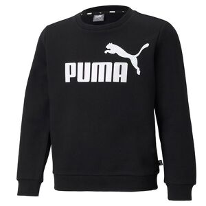 Puma Sweatshirt - Ess Big Logo Crew - Sort M. Logo - Puma - 6 År (116) - Sweatshirt