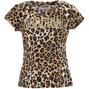 Moschino T-Shirt - Leopard M. Guld - Moschino - 6 År (116) - T-Shirt