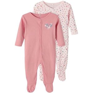 Name It Natdragt - Noos - Nbfnightsuit - 2-Pak - Rosette - Name It - 1½ År (86) - Natdragt