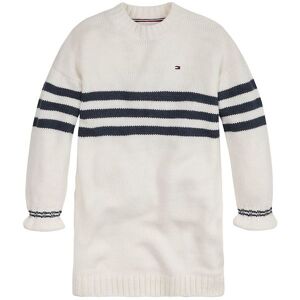 Tommy Hilfiger Kjole - Strik - Prep Stripe Sweater Dress - Ivory - Tommy Hilfiger - 14 År (164) - Kjole