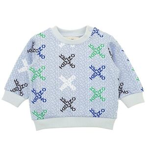 Sweatshirt - Lyseblå M. Logoer - Kenzo - 2 År (92) - Sweatshirt