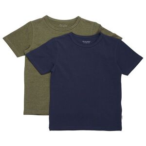 Minymo T-Shirt - 2-Pak - Dark Olive - Minymo - 1½ År (86) - T-Shirt