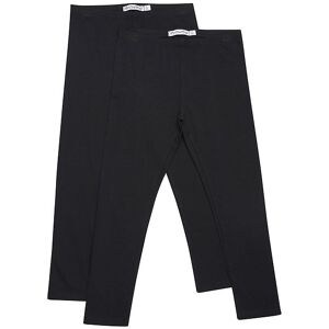 Minymo Leggings - 2-Pak - Anthracite Black - Minymo - 2 År (92) - Leggings