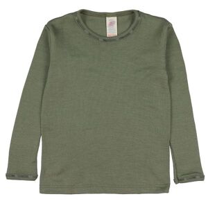 Engel Bluse - Uld/silke - Olive - Engel - 14 År (164) - Bluse