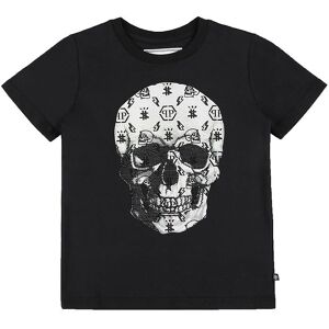 Philipp Plein T-Shirt - Stones Skull - Sort M. Hvid/similisten - Philipp Plein - 12 År (152) - T-Shirt