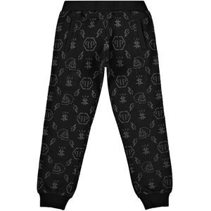 Philipp Plein Sweatpants - Monogram - Sort M. Print - Philipp Plein - 12 År (152) - Sweatpants