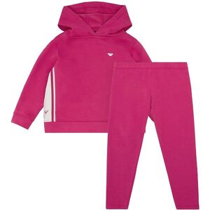 Giorgio Armani Emporio Armani Hættetrøje/leggings - Pink M. Hvid - Emporio Armani - 14 År (164) - Hættetrøje