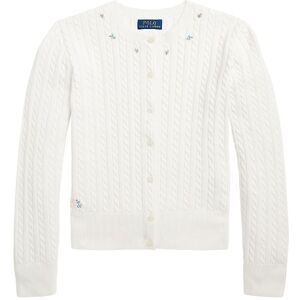 Polo Ralph Lauren Cardigan - Strik - Classics I - Hvid - Polo Ralph Lauren - 7 År (122) - Cardigan