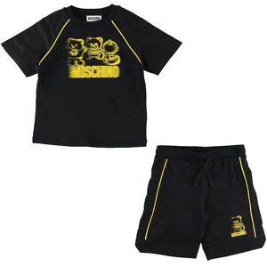 Moschino T-Shirt/shorts - Sort M. Gul - Moschino - 14 År (164) - T-Shirt