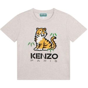 T-Shirt - Gråmeleret M. Tiger - Kenzo - 14 År (164) - T-Shirt