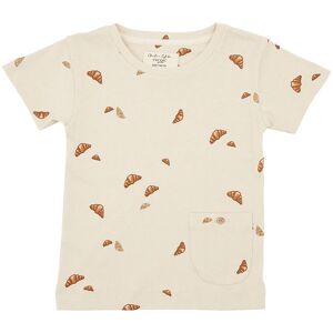 Vacvac T-Shirt - Rib - Ello - Croissant Mini - Beige - Vacvac - 3-4 År (98-104) - T-Shirt