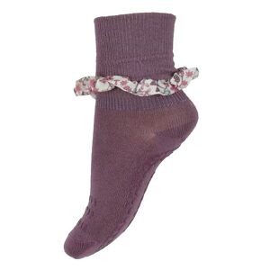 Gobabygo Skridsikre Strømper - Bamboo/liberty - Misty Plum - Gobabygo - 17/19 - Strømper