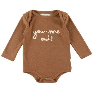 Monsieur Mini Body L/æ - You Me Oui - Almond Melange - Monsieur Mini - 6-9 Mdr - Body L/æ