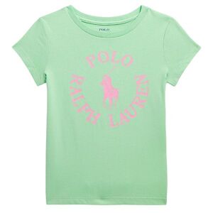 Polo Ralph Lauren T-Shirt - Longwood - Lysegrøn M. Rosa - Polo Ralph Lauren - 6 År (116) - T-Shirt