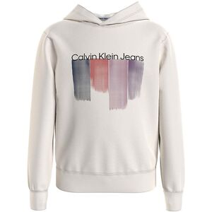 Klein Hættetrøje - Placed Brushstrokes - Whitecap Gray - Calvin Klein - 14 År (164) - Hættetrøje