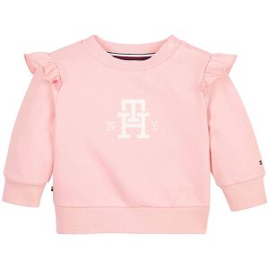 Tommy Hilfiger Sweatshirt - Baby Girl Monogram - Pink Crystal - Tommy Hilfiger - 62 - Sweatshirt
