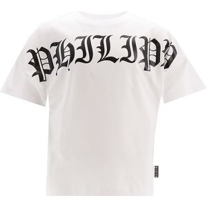 Philipp Plein T-Shirt - Hvid M. Sort - Philipp Plein - 10 År (140) - T-Shirt