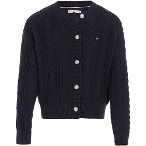 Tommy Hilfiger Cardigan - Cable Strik - Desert Sky - Tommy Hilfiger - 5 År (110) - Cardigan