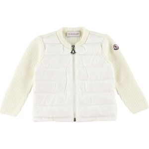 Moncler Cardigan - Uld/dun - Off White - Moncler - 2 År (92) - Cardigan