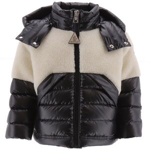 Moncler Dunjakke M. Teddyfleece - Patrick - Off White/sort - Moncler - 12 År (152) - Dunjakke