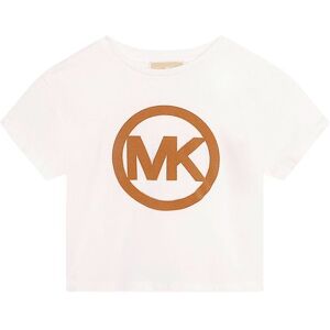 Michael Kors T-Shirt - Cropped - Off White M. Brun - Michael Kors - 14 År (164) - T-Shirt