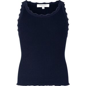 Rosemunde Top - Silke/bomuld - Rib - Navy M. Blonder - Rosemunde - 14 År (164) - T-Shirt