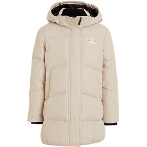 Klein Dynefrakke - Ck Long Puffer - Plaza Taupe - Calvin Klein - 12 År (152) - Dunjakke