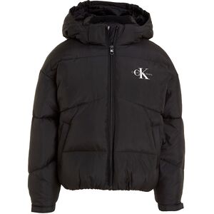 Klein Dynejakke - Ck Short Puffer - Sort - Calvin Klein - 8 År (128) - Dunjakke