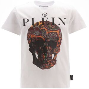 Philipp Plein T-Shirt - Hvid M. Print - Philipp Plein - 10 År (140) - T-Shirt