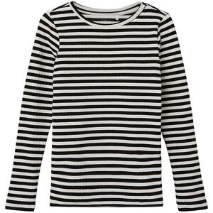 Name It Bluse - Noos - Nkfsuraja - Black/stripe - Name It - 6 År (116) - Bluse