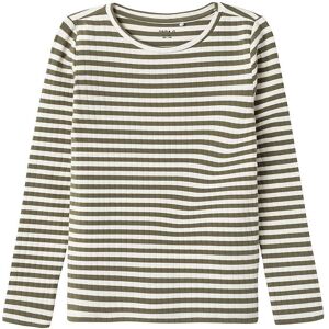 Name It Bluse - Noos - Nkfsuraja - Deep Lichen Green/stripe - Name It - 9-10 År (134-140) - Bluse