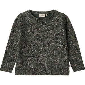 Wheat Bluse - Manna - Black Coal Small Flowers - Wheat - 6 År (116) - Bluse