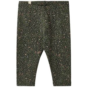 Wheat Leggings - Jules - Black Coal Small Flowers - Wheat - 2 År (92) - Leggings