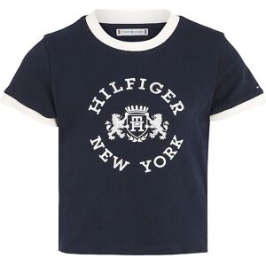 Tommy Hilfiger T-Shirt - Hilfiger Crest - Desert Sky - Tommy Hilfiger - 10 År (140) - T-Shirt