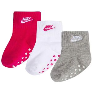 Nike Strømper - 3-Pak - Rush Pink/hvid/gråmeleret - Nike - 16/17 - Strømper